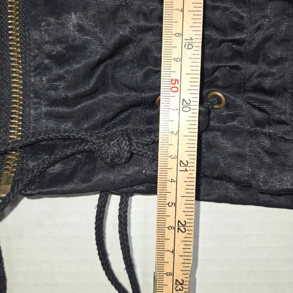 Miss Me Black Zip‎ Front Lightweight Jacket L Utility Casual Streetwear Everyday - Picture 5 of 8